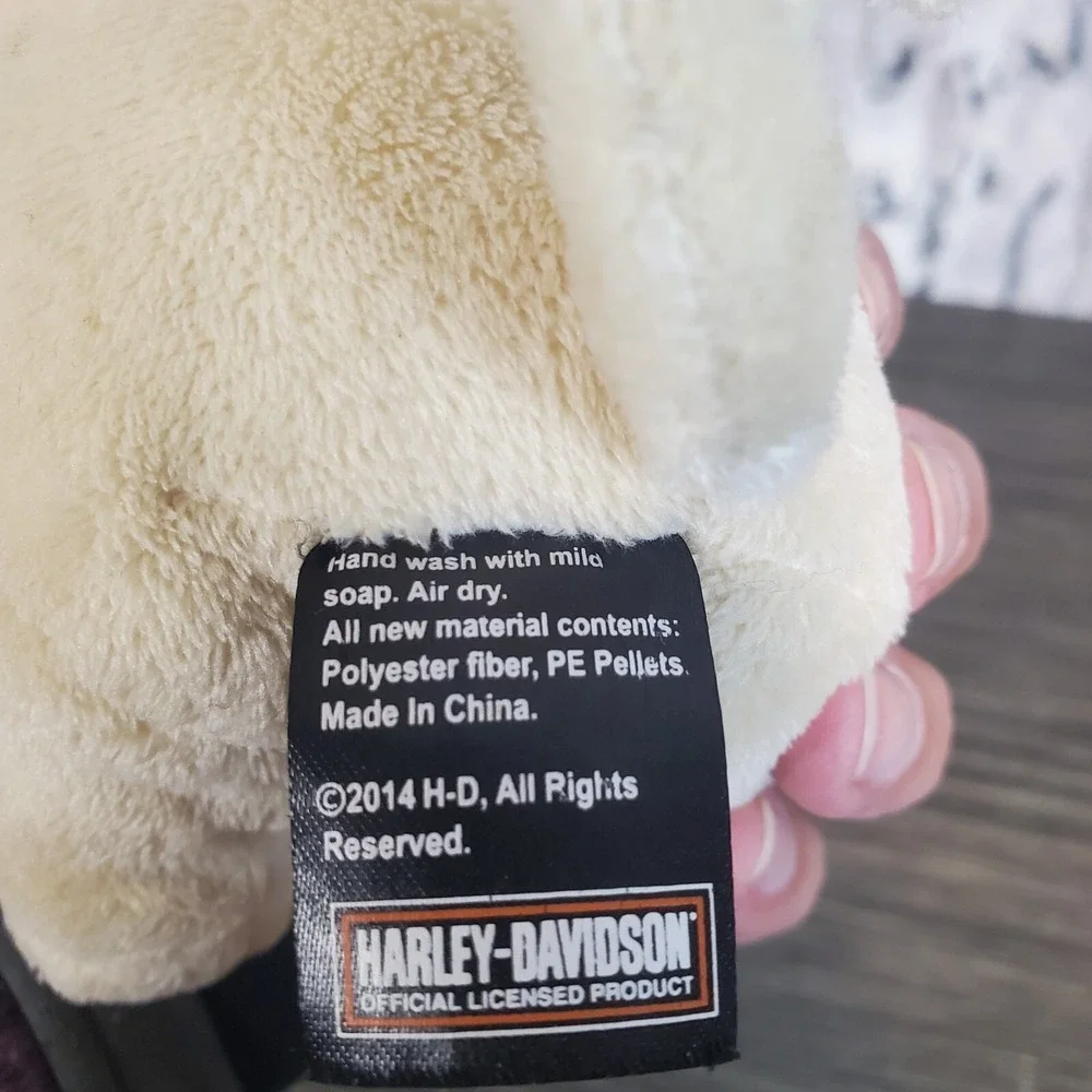 Harley-Davidson Tan Pug Floppy Bean Bag 6